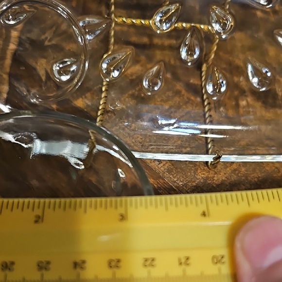 VTG - Elegant Glass Snack Set- Tea Set - Picture 7 of 12